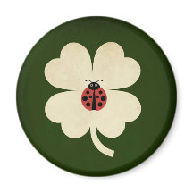 Lucky Ladybug Shamrock verde