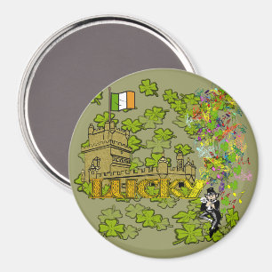 Imã Lucky Leprechaun e seu Castelo Irlandês