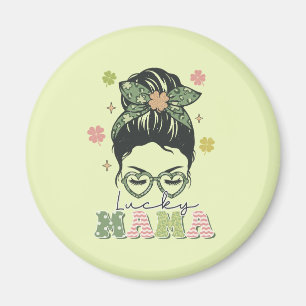 Imã Lucky Mama - Messy Bun - Rua de Véu.