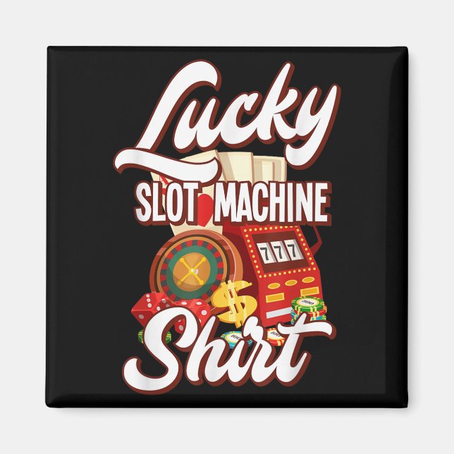 Imã Lucky Slot Machine Casino Las Vegas Gambling  (Frente)