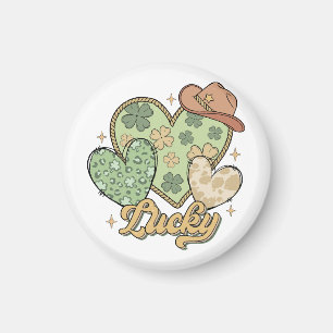 Imã Lucky Western Heart Shamrock irlandês
