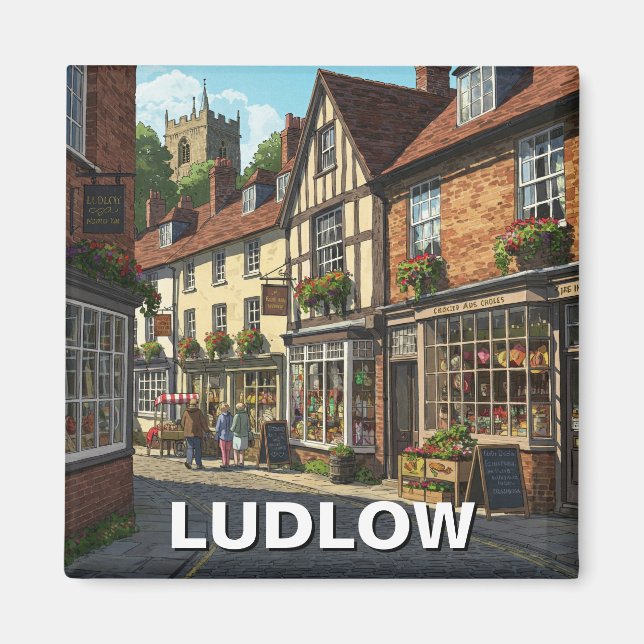Imã Ludlow England Viagem (Frente)