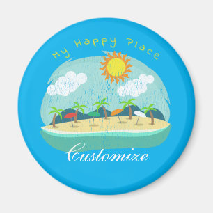 Imã Lugar feliz Thunder_Cove da praia
