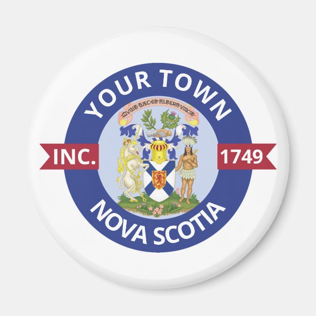 Imã Lugares na Nova Escócia - Personalizados (Frente)