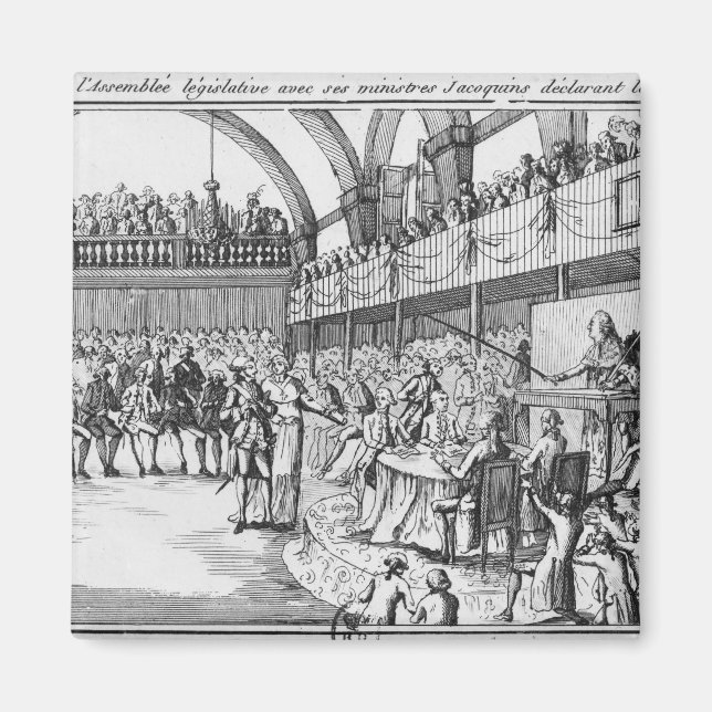 Imã Luís XVI declara guerra na 20 de abril de 1792 (Frente)