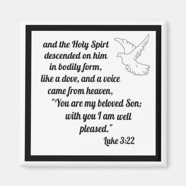 Imã Luke 3:22 (Frente)