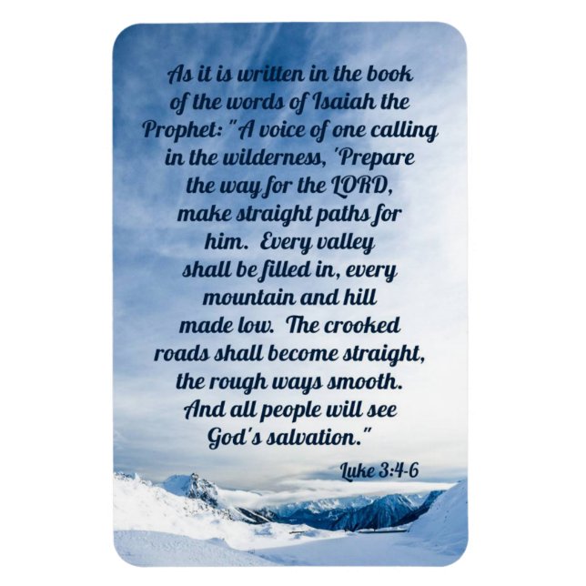 Ímã Luke 3:4-6 (Vertical)