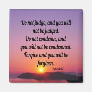 Imã Luke 6:37 - Magneta Refrigeradora