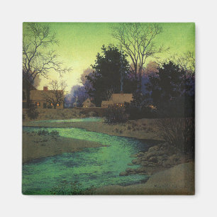 Imã "Lullbrook no inverno", por Maxfield Parrish