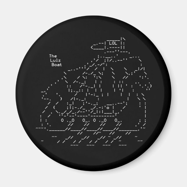 Imã Lulz Security Lulz Boat Magnet (Frente)