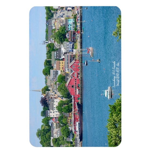 Ímã Lunenburg, NS Waterfront Flexible Magnet (Vertical)