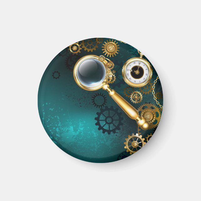 Imã Lupa no estilo Steampunk (Frente)