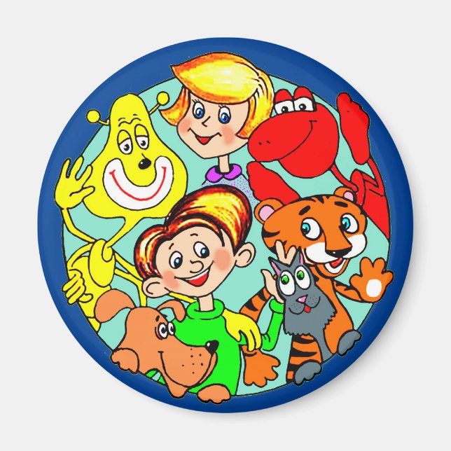 Imã Lustige Comicfiguren (Frente)