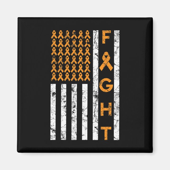 Imã Luta contra a Leucemia da Faixa Laranja dos EUA (Frente)