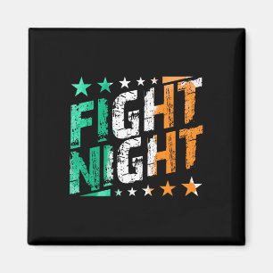 Imã Luta Contra A Mama De Boxing Noturno Ou O Ventilad