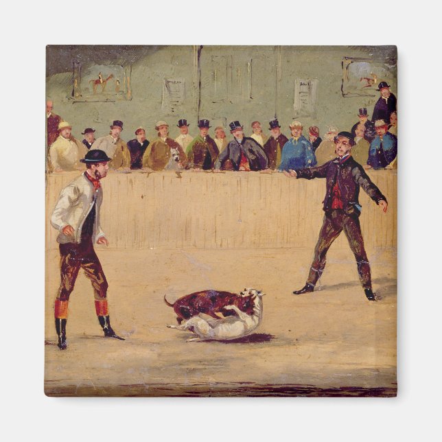 Imã Luta de Cães (óleo no papel) (Frente)