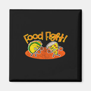 Imã Luta de comidas - Cartum Engraçado Taco Pizza Fati