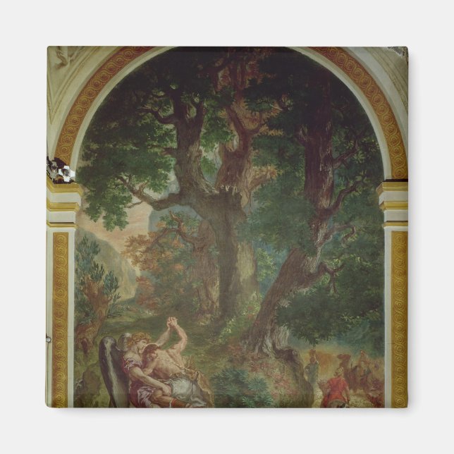 Imã Luta entre Jacob e o Anjo, 1850-61 (Frente)