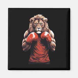 Imã Lutador de Boxe Leão Boxe Artes Marciais Mistas Ki