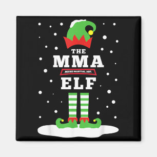 Imã Lutador de MMA Elfo Correspondência Familiar Natal