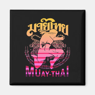 Imã Lutador de Muay Thai Vintage Tailândia Boxe Tailan