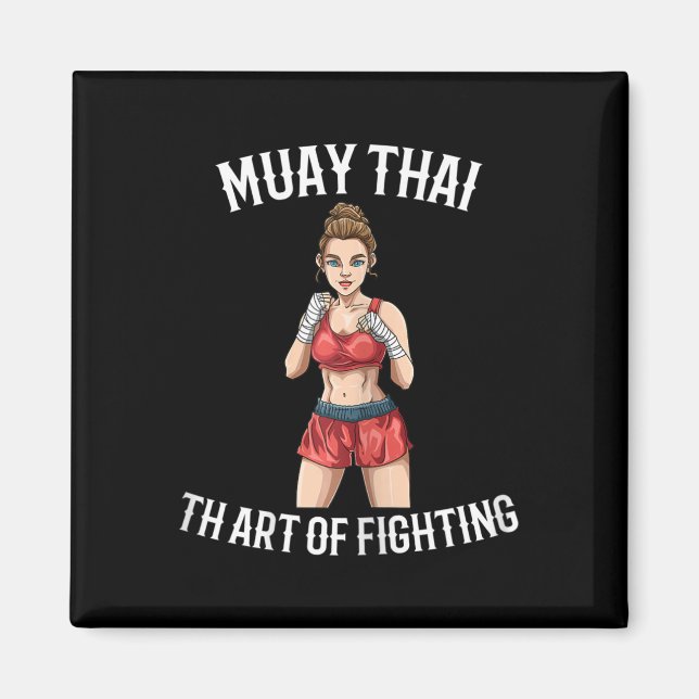 Imã Lutadora de Muay Thai Feminina - Boxe Tailandês MM (Frente)