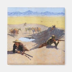 Imã Lute pelo ~ Frederic Remington do furo de água