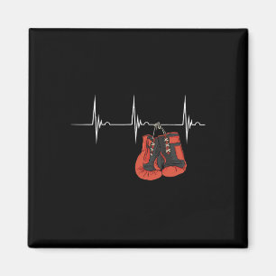 Imã Luvas de Boxe Batimento Cardíaco Ekg Pulso Mma Box