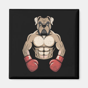 Imã Luvas de Boxe de Cachorro Boxer Cães de Estimação 