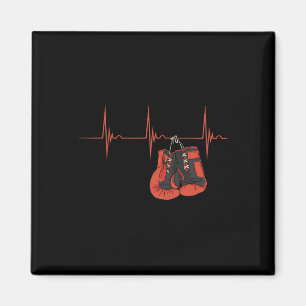 Imã Luvas de Boxe Pulso Ekg Batimento Cardíaco Kickbox