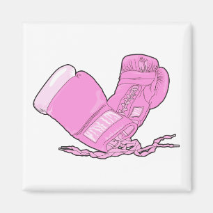 Imã Luvas de boxe rosa em vetor