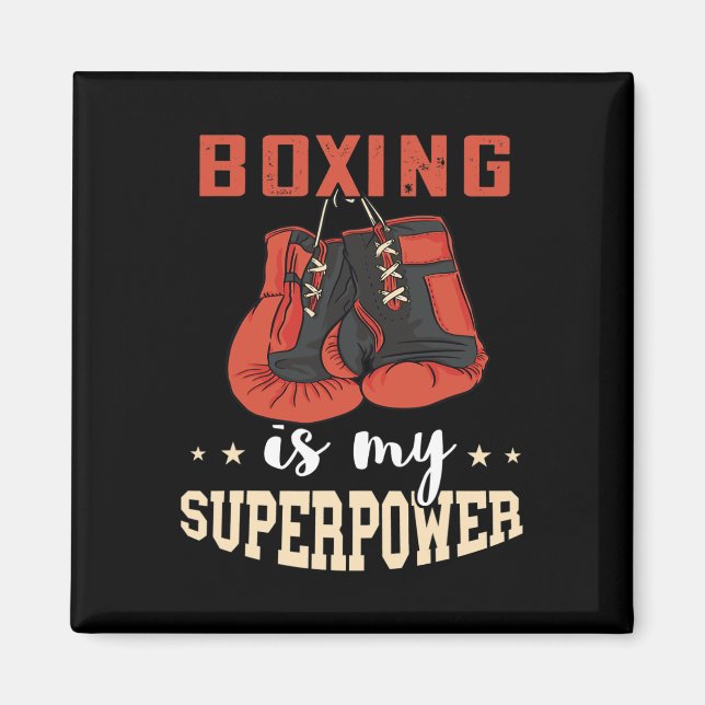 Imã Luvas de Boxe Superpoder Boxe Kickboxer Kickboxi (Frente)
