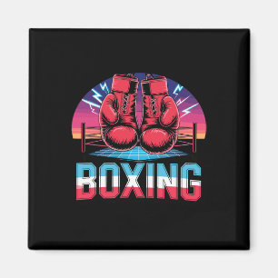 Imã Luvas de Boxe Vintage dos Anos 90 Lutador Boxeador