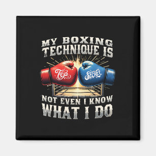 Imã Luvas de Boxing - Citação Engraçada de Gym - Retro