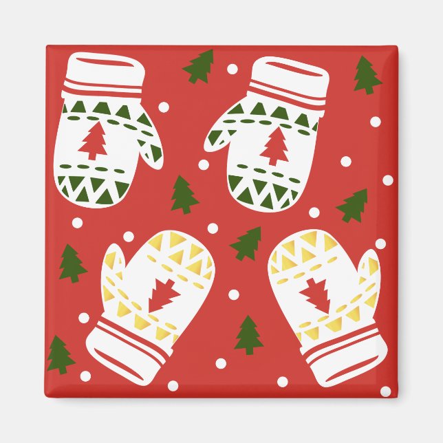 Imã Luvas Douradas de inverno (Frente)