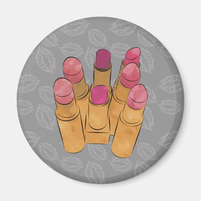 Imã Luxe Lipstick Kiss (Frente)