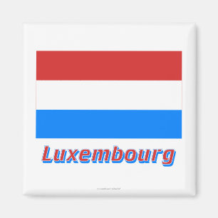 Imã Luxembourg embandeira com nome