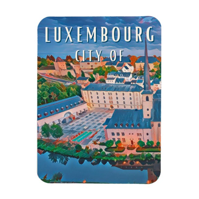 Ímã Luxemburgo, ville cosmopolite e multilingue (Vertical)