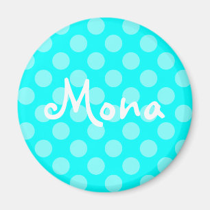 Imã Luz Aqua Personalizada com Bolinhas