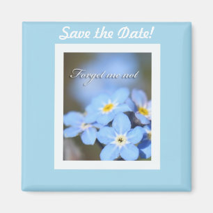 Imã Luz - azul com miosótis