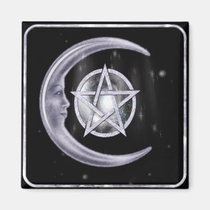 Imã Luz da idade nova da lua WICCA