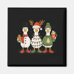 Imã Luz de Natal do Ganso Xmas Alegre Goosmas Natal Di