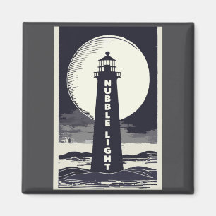 Imã Luz de Nubble Maine Farol Lua