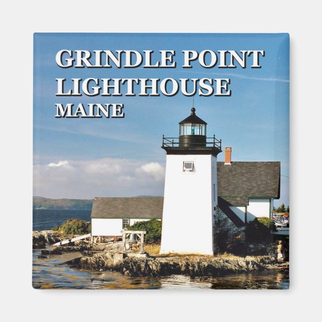 Imã Luz de Ponto Grindle, Maine Magnet (Frente)