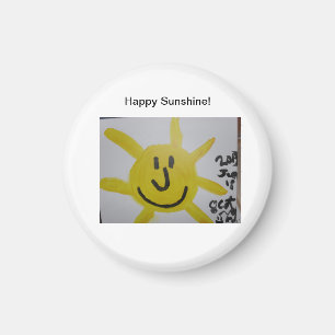 Imã Luz do sol feliz! Ímã