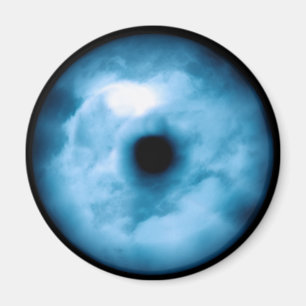 Imã Luz - gráfico nebuloso azul do olho