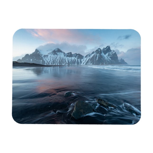 Ímã Luz incrível na Islândia | Stokksnes, Vestrahorn (Horizontal)