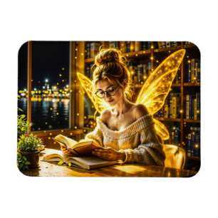 Ímã Luz mágica de leitura da fada de fada bonita