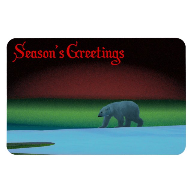 Ímã Luz Polar Urso (Horizontal)