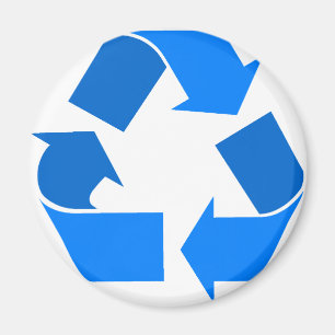 Imã luz - reciclar azul